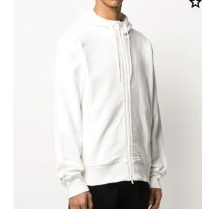 Y-3 branded hoodie in white size small